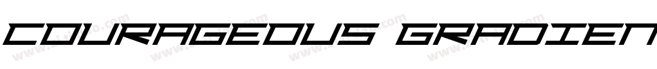 Courageous Gradient字体转换